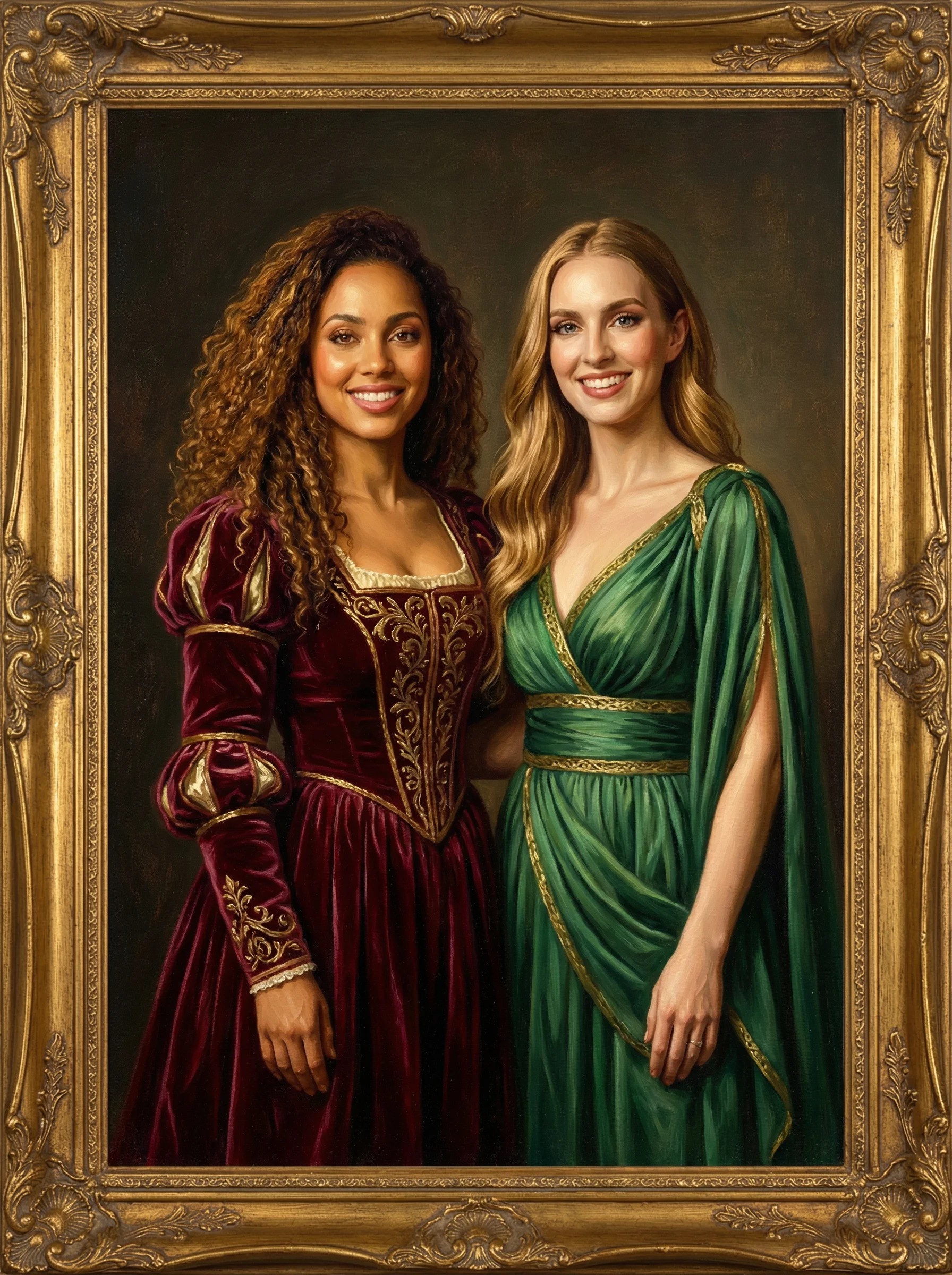 AI oil painting photo booth result showing the premium quality that justifies higher pricing